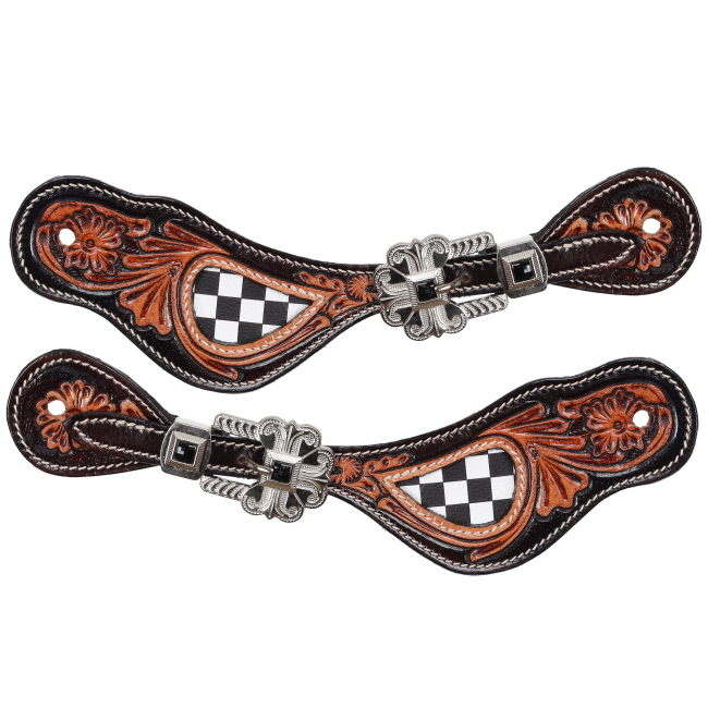 Showman Ladie's Fast Lane Spur Straps