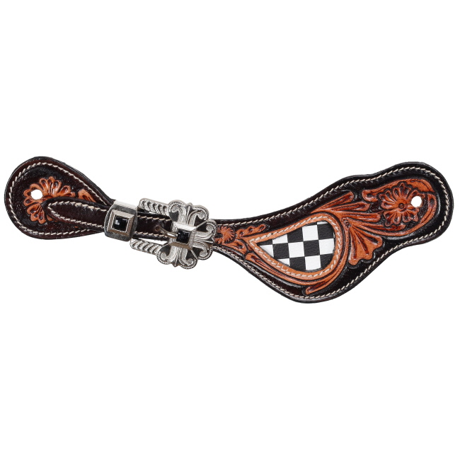Showman Ladie's Fast Lane Spur Straps #2