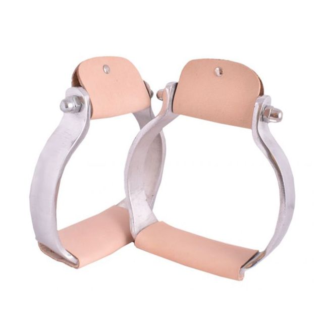 Showman Aluminum Flat Bottom Oxbox Stirrup