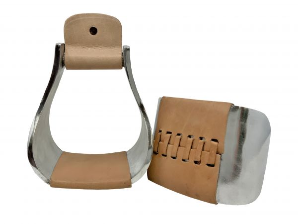 Showman Wide Aluminum Bell Stirrups