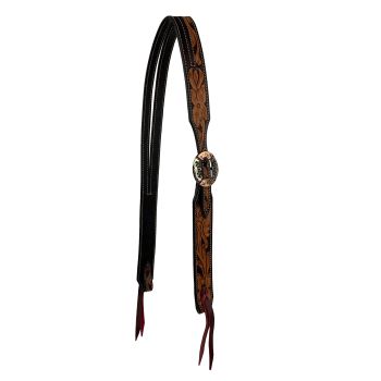 Showman Dogwood Tooled Split Ear Headstall