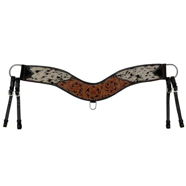 Showman Prairie Patchwork Cowhide Tripping Collar