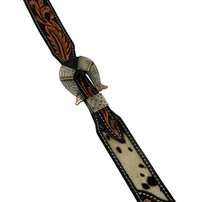 Showman Feather and Hide Split Ear Headstall #2