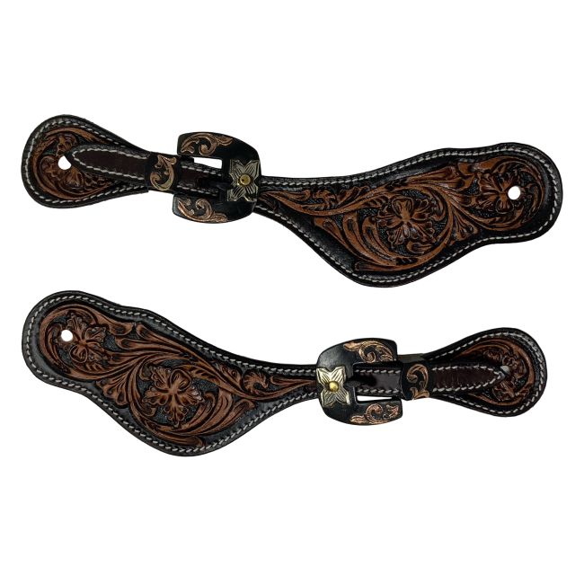 Showman Prairie Rose Mens Spur Strap