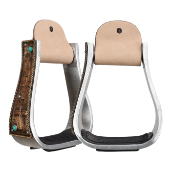 Showman Frontier Faith Aluminum Stirrups