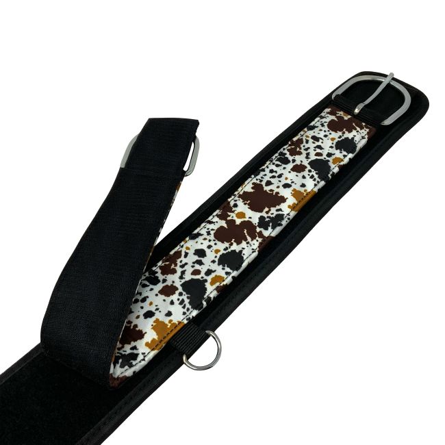 Showman Cow Print Neoprene Bottom Girth #2