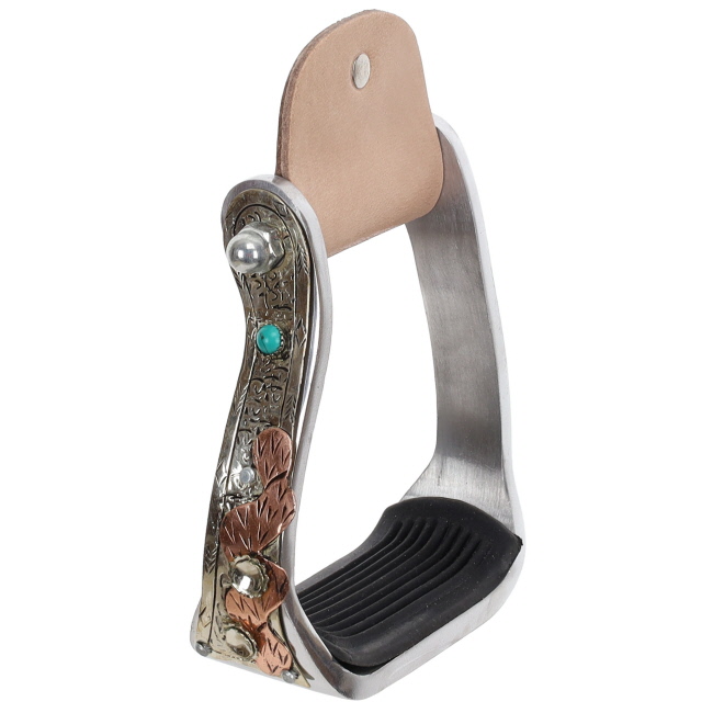 Showman Copper Saguaro Aluminum Stirrup #2