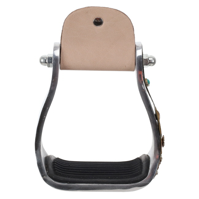 Showman Copper Saguaro Aluminum Stirrup #3