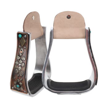 Showman Bronze Gambler Aluminum Stirrup