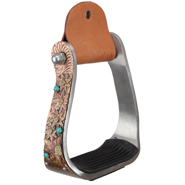 Showman Canyon Bloom Aluminum Stirrups #2