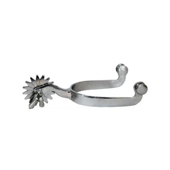 Showman Men's Nickel Plated Jingle Bob Spurs