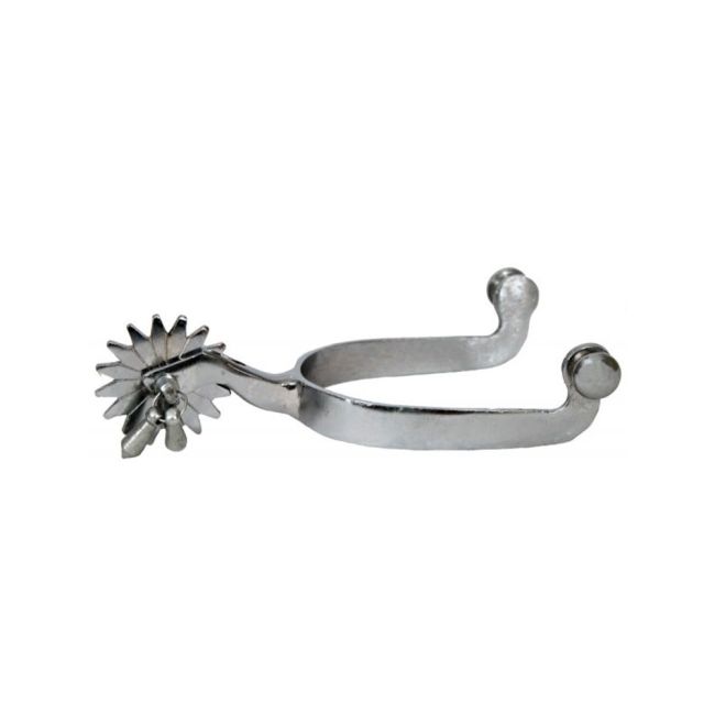Showman Men's Nickel Plated Jingle Bob Spurs