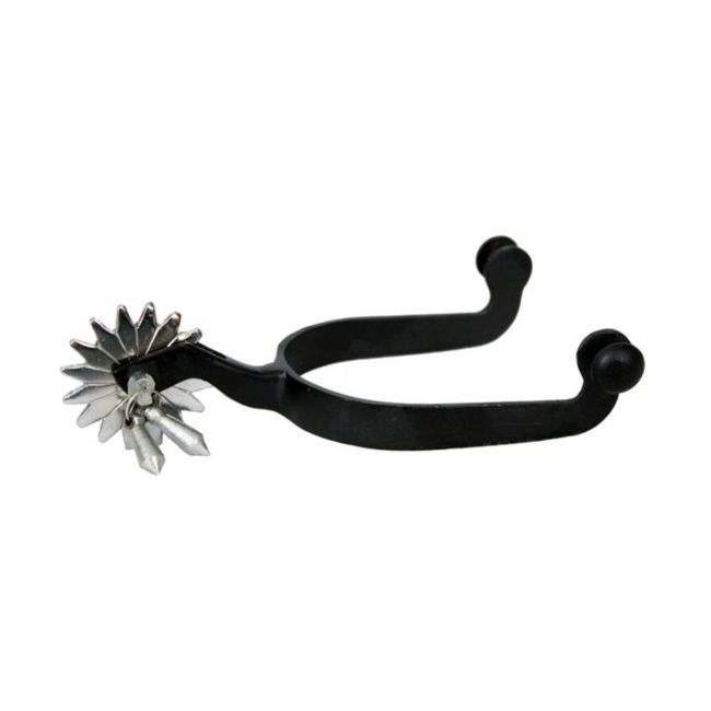 Showman Men's Blued Steel Jingle Bob Spurs