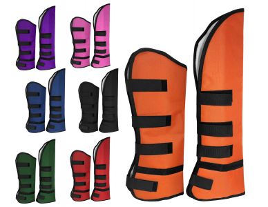 Showman Shipping boots with velcro closure
