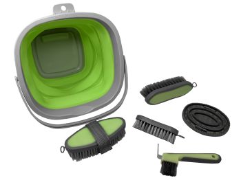 5 Piece grooming kit with collapsible bucket #2