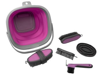5 Piece grooming kit with collapsible bucket #3