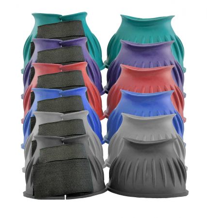 Rubber Bell Boots with Double Velcro Closure