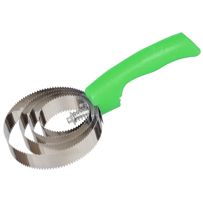 Showman metal spring curry comb with glitter handle #2