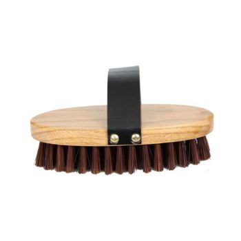 Stiff Bristle Cowboy Brush with Handle