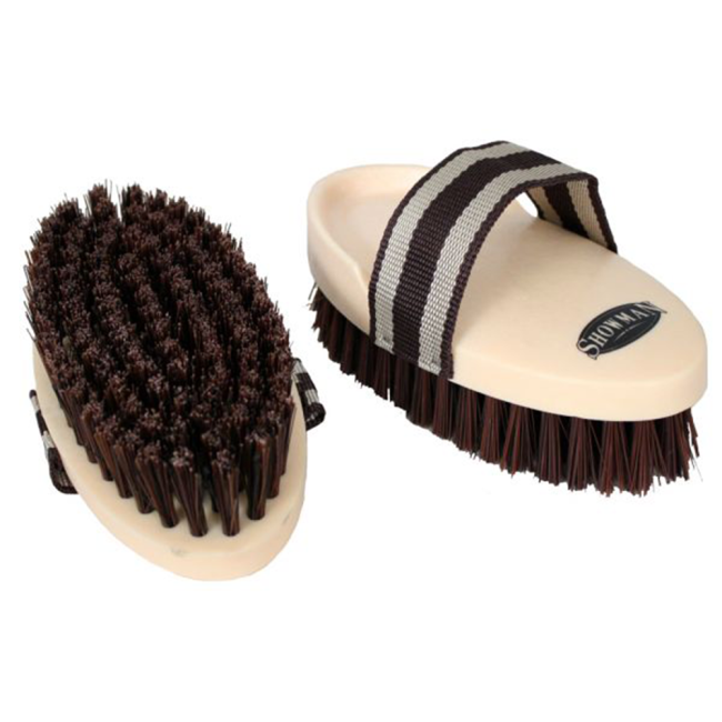 Showman cowboy brush with plastic handle