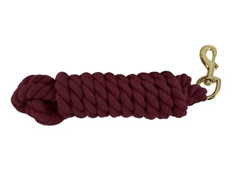 10' Braided Cotton Lead with Brass Snap #10