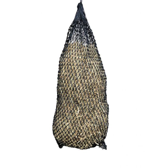 Super Slow Feed Black Nylon Hay Net with 1" x 1" Square Openings