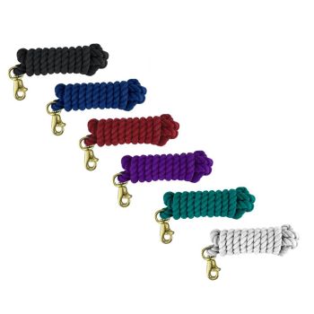 10' Cotton Lead with Brass Plated Trigger Bull Snap