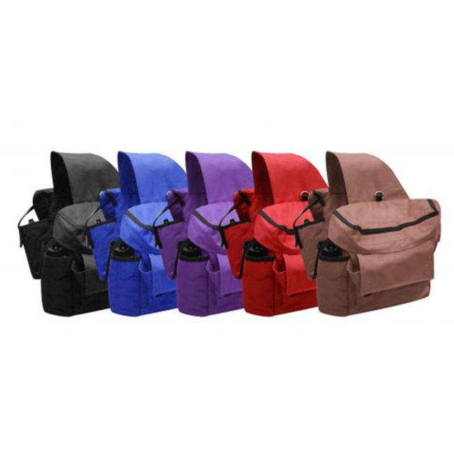 Showman Insulated Cordura Saddle Bag with Water Bottles