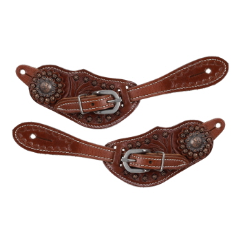 Showman Youth Copper Cowboy Spur Strap