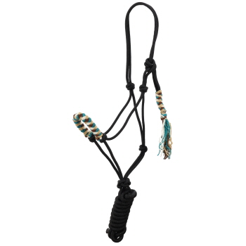 Showman Sunwashed Mohair Wool Nose Cowboy Knot Halter with Lead