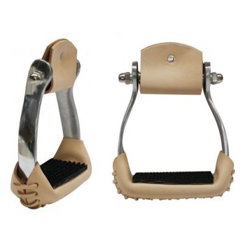 Showman Aluminum Sure-Grip Stirrups