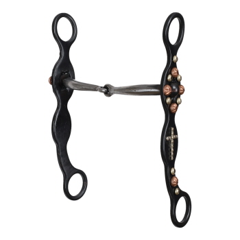 Showman 5.5" Blued Steel Snaffle Bit