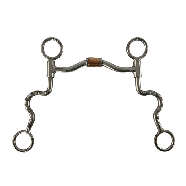 Showman Sweet Iron Cheek bit with Stainless Steel copper roller