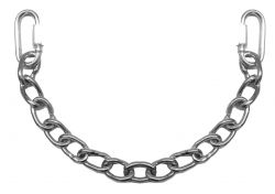 13" Stainless steel curb chain with quick links on both ends