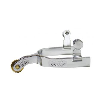 Showman Medium/Large Youth Chrome Plated Spur