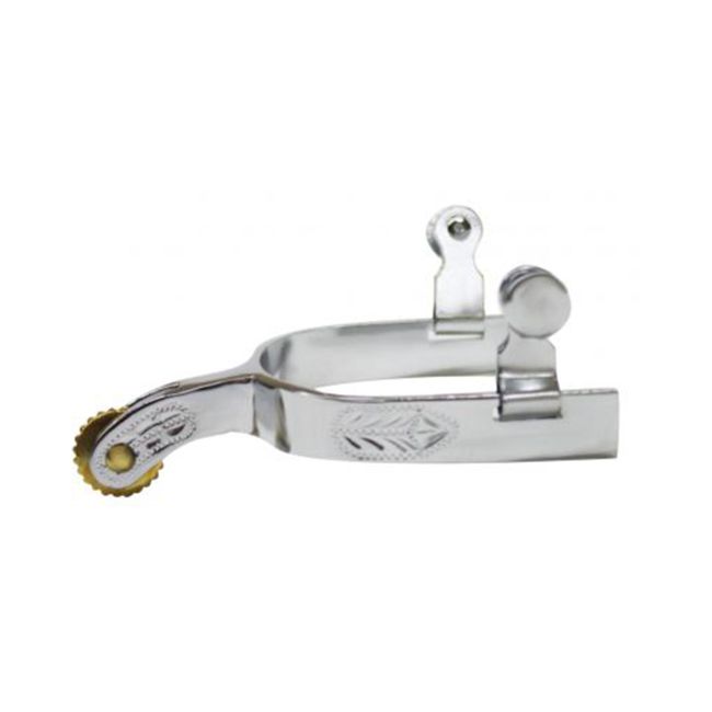 Showman Medium/Large Youth Chrome Plated Spur
