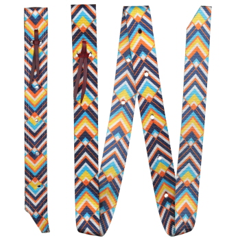 Showman Sunset Chevron Nylon Tie Strap & Off Billet Set