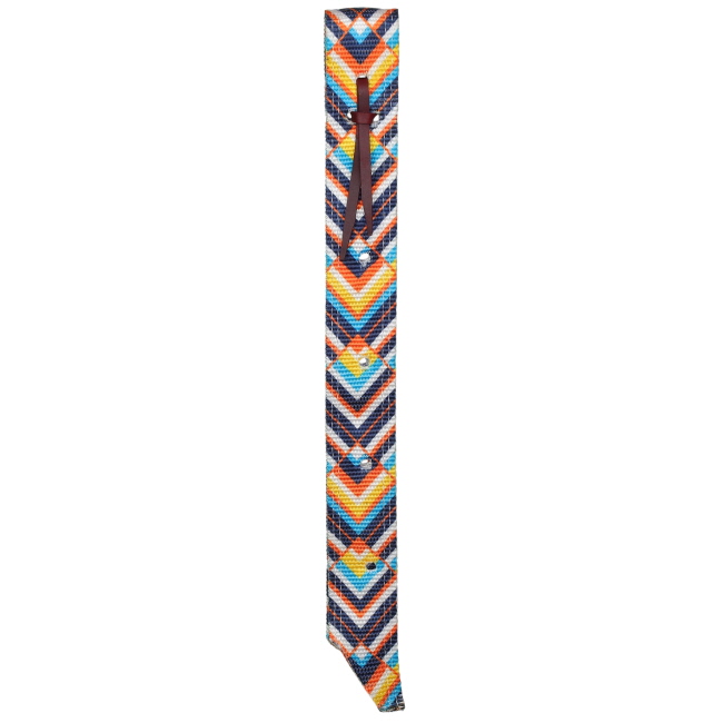 Showman Sunset Chevron Nylon Tie Strap & Off Billet Set #2