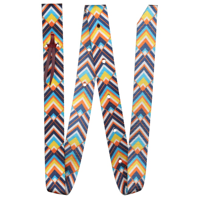 Showman Sunset Chevron Nylon Tie Strap & Off Billet Set #3