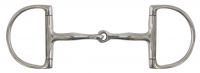 Showman stainless steel D-ring bit with 5" snaffle mouth and large 4" cheeks