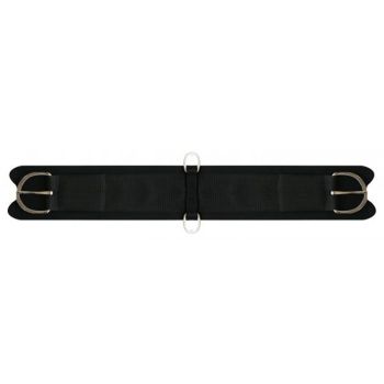 Showman felt girth with neoprene center. Girth comes complete with flat stainless steel hardware