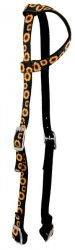 Nylon One Ear Headstall With Sunflower Design