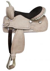 16" Full Rough Out Leather Economy Saddle