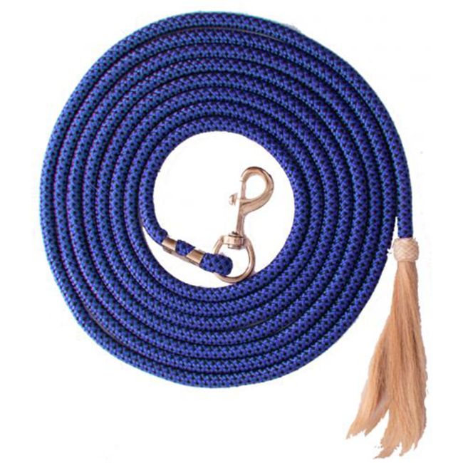 25' Nylon Pro Braid Lunge Line with Horsehair Tassel #2