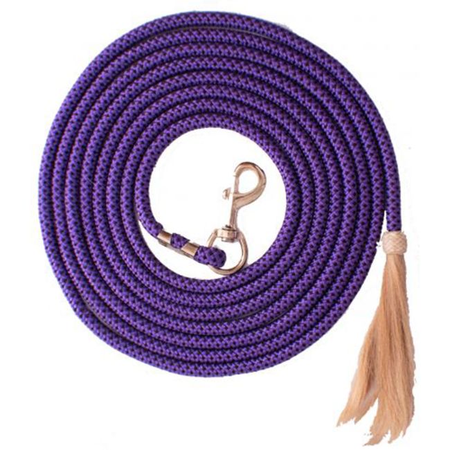 25' Nylon Pro Braid Lunge Line with Horsehair Tassel #4