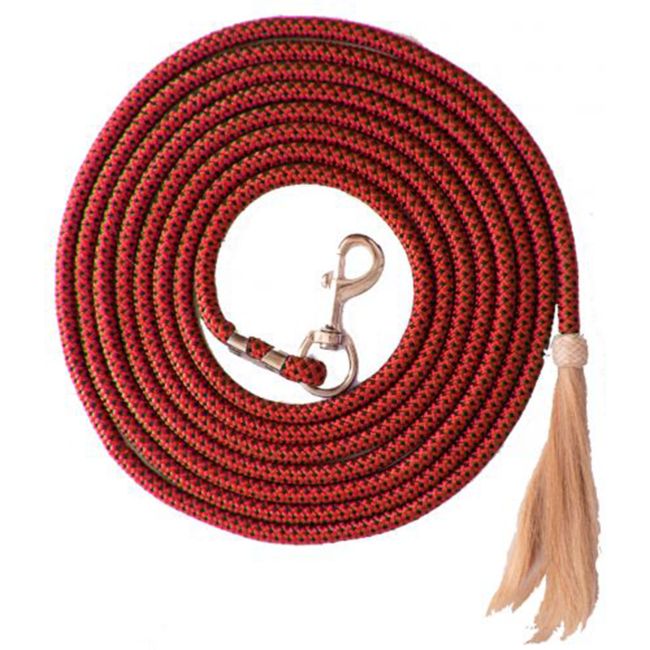 25' Nylon Pro Braid Lunge Line with Horsehair Tassel #5