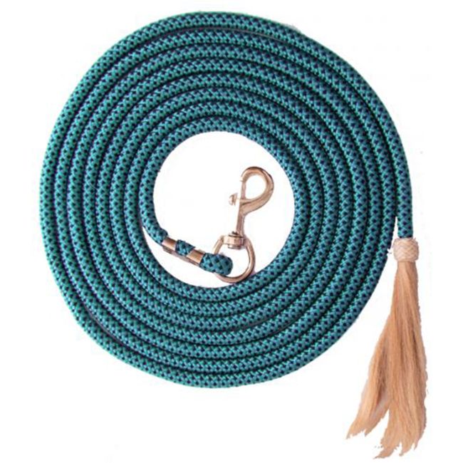 25' Nylon Pro Braid Lunge Line with Horsehair Tassel #6