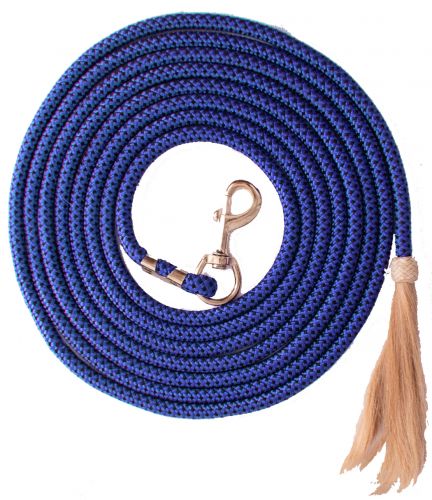 25' nylon pro braid lunge line with horse hair tassel #2