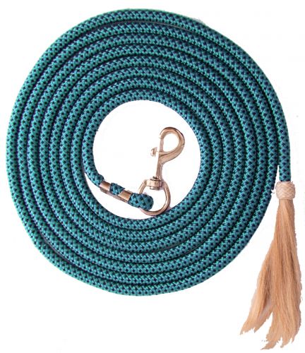 25' nylon pro braid lunge line with horse hair tassel #6