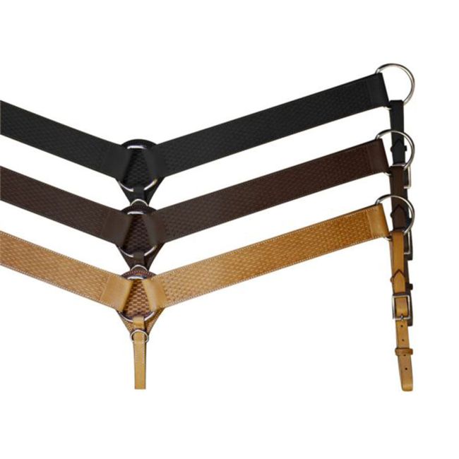 Showman Basket Tooled Traditional Breastcollar